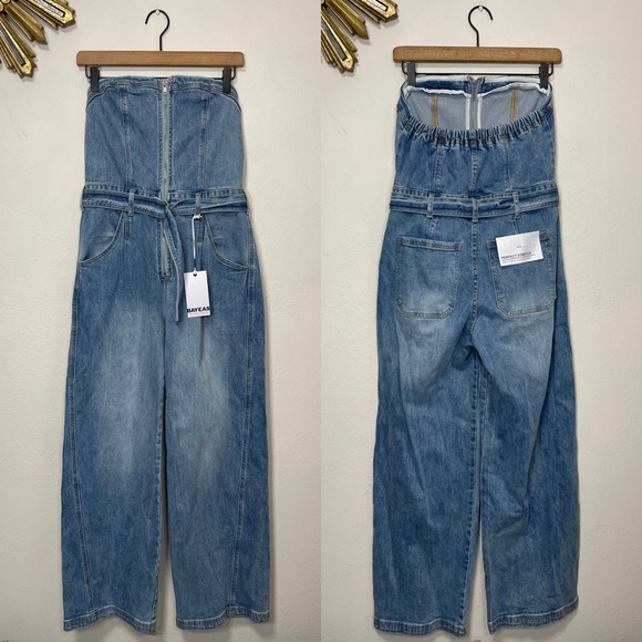 Bayeas Annesa Denim Jumpsuit - Picture 5 of 16